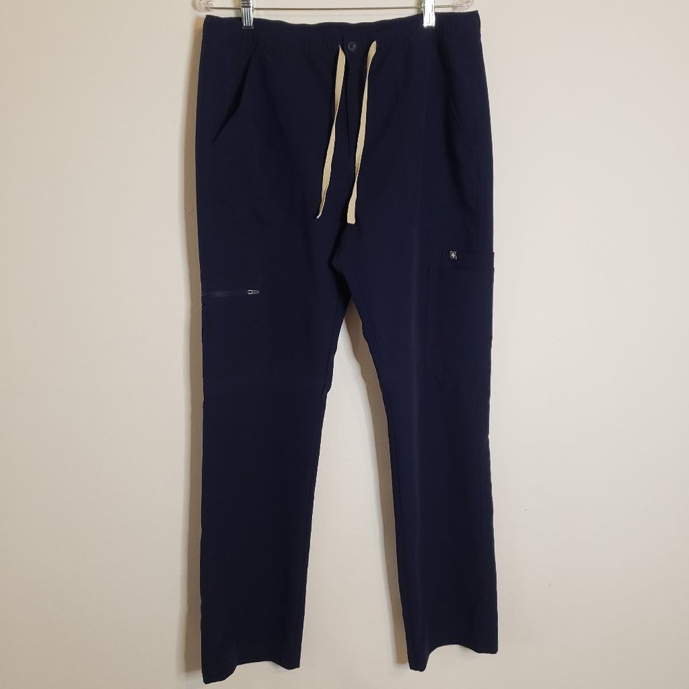 Figs Men's Cairo Cargo Navy Blue Scrub Pants Large